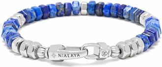 Nialaya Hexagon Blue Lapis Beaded Bracelet at Nordstrom, Size X-Large