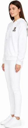 Moschino Logo-Embroidered Sweatshirt - White