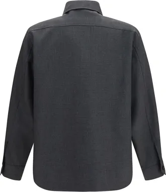 Valentino Mens Jacket Vlogo Charcoal Grey Polyester Padded & Down