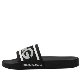 Dolce & Gabbana Logo Slides Black CS2072AQ858-89690