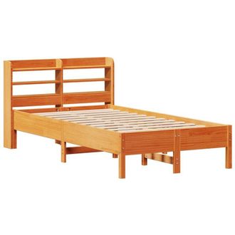 vidaXL Vidaxl - Estructura De Cama Sin Colch&oacute;n Madera Maciza Marr&oacute;n 75x190 Cm