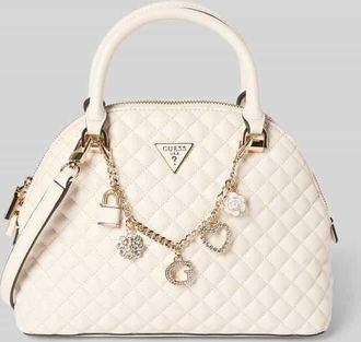 Guess Handtasche mit Label-Detail Modell EVERLEE in Ecru, Gr&ouml;&szlig;e 1