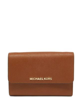 Michael Kors Jet Set wallet - women - Calf Leather - One Size - Brown