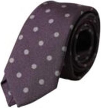 Dolce & Gabbana Paarse polka dot zijden stropdas - Heren - Stropdassen - Paars - ONE Size - Accessoires