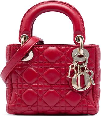 Dior Pre-owned Dior Mini Lambskin Cannage Lady Dior Ladies 2YFYO6OPQCFN1ZW9