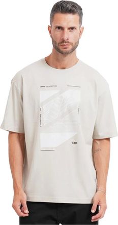 HUGO BOSS Hombre, Camisetas, Beige, Talla: XL
