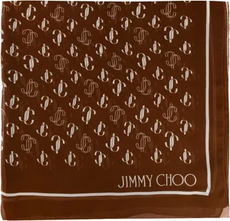Jimmy Choo London Foulard in seta - - Accessories - Donna - Marrone - ONE SIZE