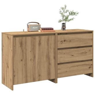 Berkfield Home 2 Piece Sideboard Artisan Oak Engineered Wood in Brown