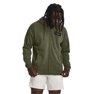 Under Armour Heren Project Rock Relaxed Fit Full Zip Hoodie (Groen)