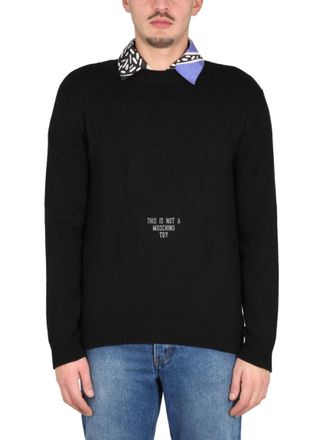 Moschino Black Crew Neck Sweater