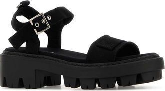 Prada Womens Sandal Black Fabric