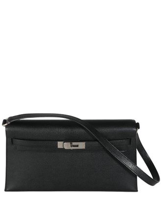 Herm&egrave;s Black Leather Chamkila Kelly Elan PHW (Authentic Pre-Loved)