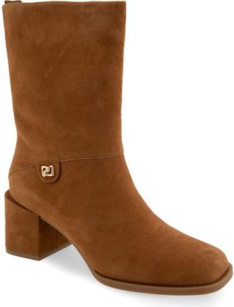 Aerosoles Oro Bootie in Tobacco Suede at Nordstrom, Size 8.5