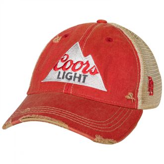 Original Retro Brand Coors Light Logo Red Colorway Trucker Hat, Red, One size