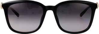Gucci Gg2057Sk Vierkante Zonnebril - Dames - Accessoires - Zwart - Maat: 56 MM