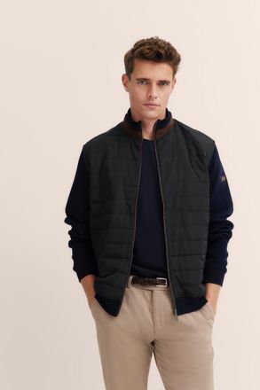 Bugatti Herren Jas met materiaalmix
