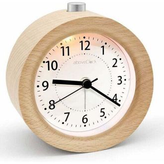 OEM Reloj Despertador Con Funci&oacute;n De Repetici&oacute;n, Reloj Despertador De Madera Aboveclock Nano Sin Tictac, Reloj Anal&oacute;gico Cl&aacute;sico Con Manecillas, Luz Noctu
