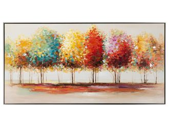 Schubiger M&ouml;bel Bild mit Rahmen Bunter Herbstwald