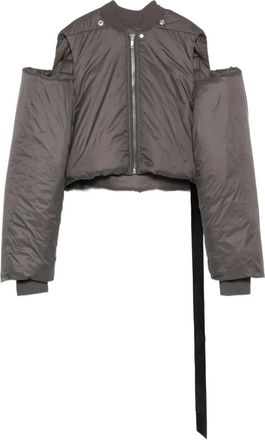 Rick Owens Jassen, Dames, Grijs, M, Katoen, Convertible Jacket