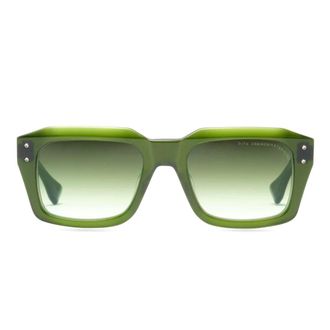 Dita Eyewear Grandmaster-Nine Square Frame Sunglasses with Gradient Green Tint