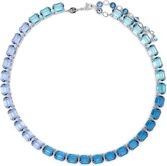 Swarovski Millenia crystal necklace - women - Crystal/Rhodium Plated Metal - One Size - Blue