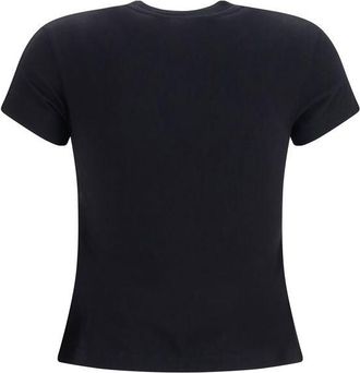 Off-white Logo-Print Cotton T-Shirt - Black