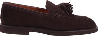 Doucal's Loafers, male, Brown, Size: 10 1/2 US Tassel Moc Adler
