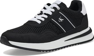 Calvin Klein Palimer Womens Shoes Black/White : 5.5 M, Suede/Textile