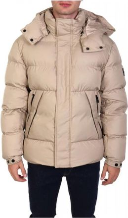 HUGO BOSS H-Corbinian 3 Jas - Heren - Winterjassen - Beige - L - Leer - Jassen