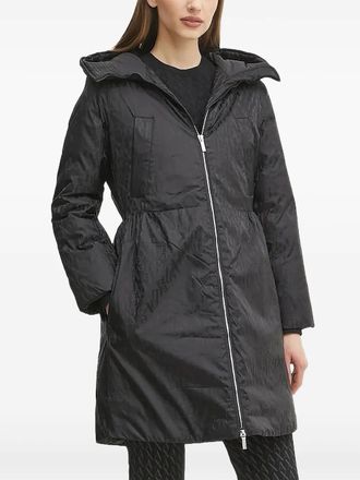 A|X Armani Exchange logo-print hooded jacket - Black