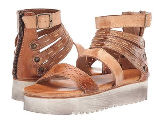 Bed Stü Artemia Womens Shoes Bone Mustard/Tan Rustic : 7.5 M, Leather