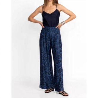 Johnny Was Wide Leg Pleat Pant In Zoia