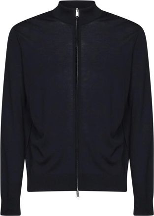 Ermenegildo Zegna Trofeo 15milmil15 Vest met volledige rits - Heren - Truien - Blauw - Maat: L Zijde