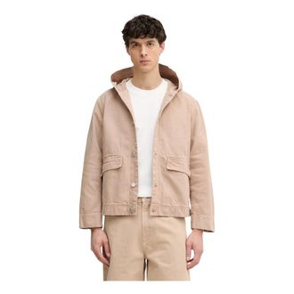 Marc O'Polo Denim Jassen - Heren - Spijkerjassen - Beige - S - Denim - Jassen