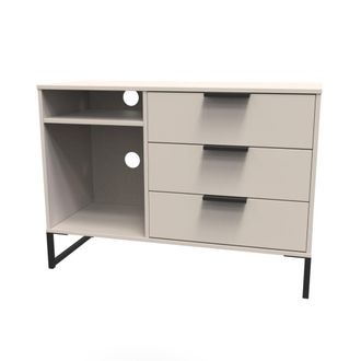 Welcome Furniture Havana Ready Assembled TV Unit with 3 Drawers - Kashmir Matt - Welcome Furniture | TJ Hughes