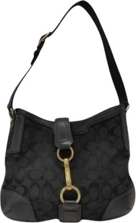 Coach Borsa a spalla Pre-owned Signature - - Pre-owned - Donna - Nero - ONE SIZE
