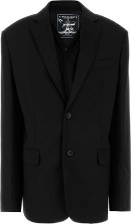 Y / Project Black stretch jersey oversize blazer