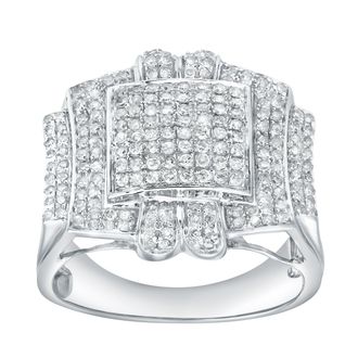 LuvMyJewelry Prestige 0.90 Cts Natural Diamond 14K Gold Ring