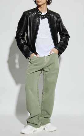 Balmain Straight-leg Jeans, Mens, Green