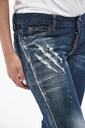 Dsquared2 Jeans JENNIFER Stretch Denim Vintage Effect 15cm Dsquared2