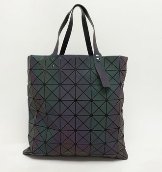 Issey Miyake Multicolor Iridescent Effect Synthetic Leather And Mesh Bao Bao Prism Tote