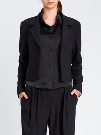 Twin-Set Blazer Twinset Actitude in cr&ecirc;pe