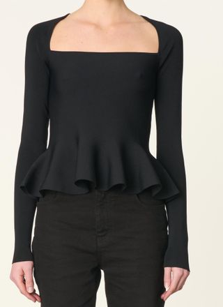 Vanessa Bruno The Flower Jumper Top In Black