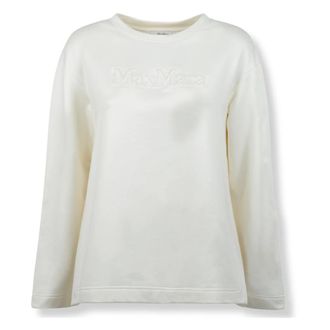 Max Mara Felpa Berma - Dames - Longsleeves - Wit - S - Tops