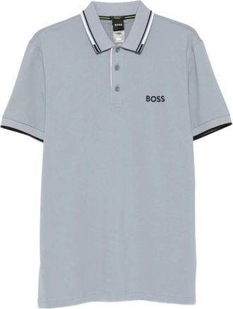 HUGO BOSS Polo Shirt - Heren - Polos - Blauw - M - Tops
