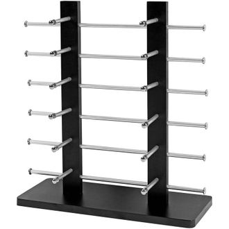 Hhg Non utilizzato] Portaocchiali espositore occhiali moderno elegante Vendee T538 12x scomparti nero