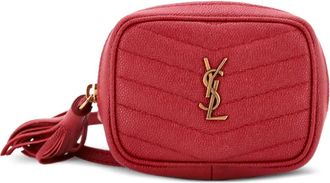Saint Laurent Lou Camera Bag Matelasse Chevron Leather Baby crossbody bag - Rood