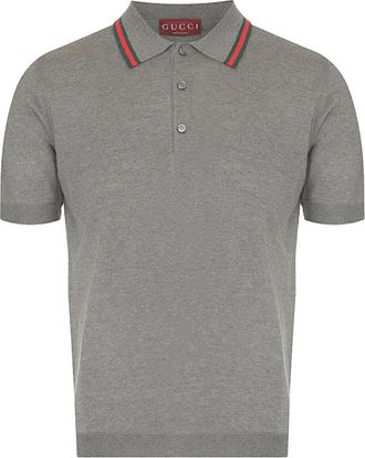 Gucci Polo - Heren - Ronde hals truien - Grijs - S - Truien & Vesten
