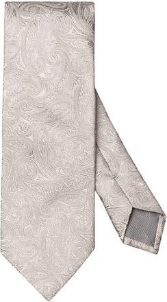 Eton Silver Paisley Silk Jacquard Tie at Nordstrom