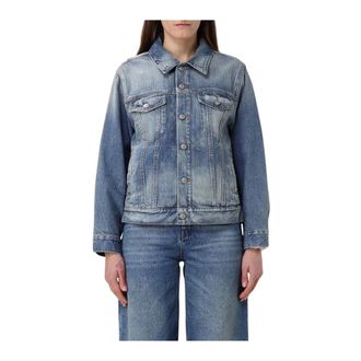 Maison Margiela Dames, Jassen, Blauw, Maat: XS Denim